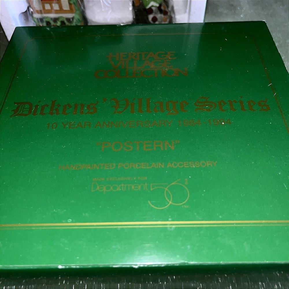 NIB Dept 56 Dicken's Village Series, 10th Anniversary 1984~1994 "Postern" - Picture 7 of 7